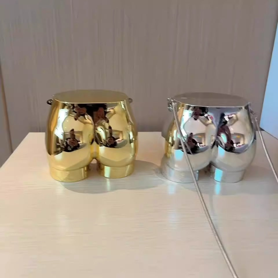 Personalized funny butt metal bag mini coin lipstick bag niche crossbody bag - V.I.P Digital Presence