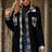 Plaid Contrast Dropped Shoulder Coat - V.I.P Digital Presence