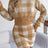 Plaid Round Neck Top and Skirt Sweater Set - V.I.P Digital Presence