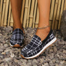 Plaid Round Toe Slip-Ons - V.I.P Digital Presence