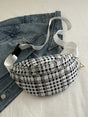 Plaid Wide Strap Crossbody Bag - V.I.P Digital Presence