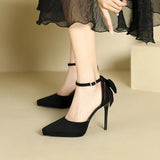 Platform Pointed Toe Ankle Strap Stiletto Pumps - V.I.P Digital Presence