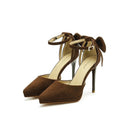 Platform Pointed Toe Ankle Strap Stiletto Pumps - V.I.P Digital Presence