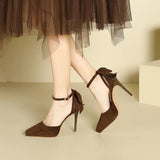 Platform Pointed Toe Ankle Strap Stiletto Pumps - V.I.P Digital Presence
