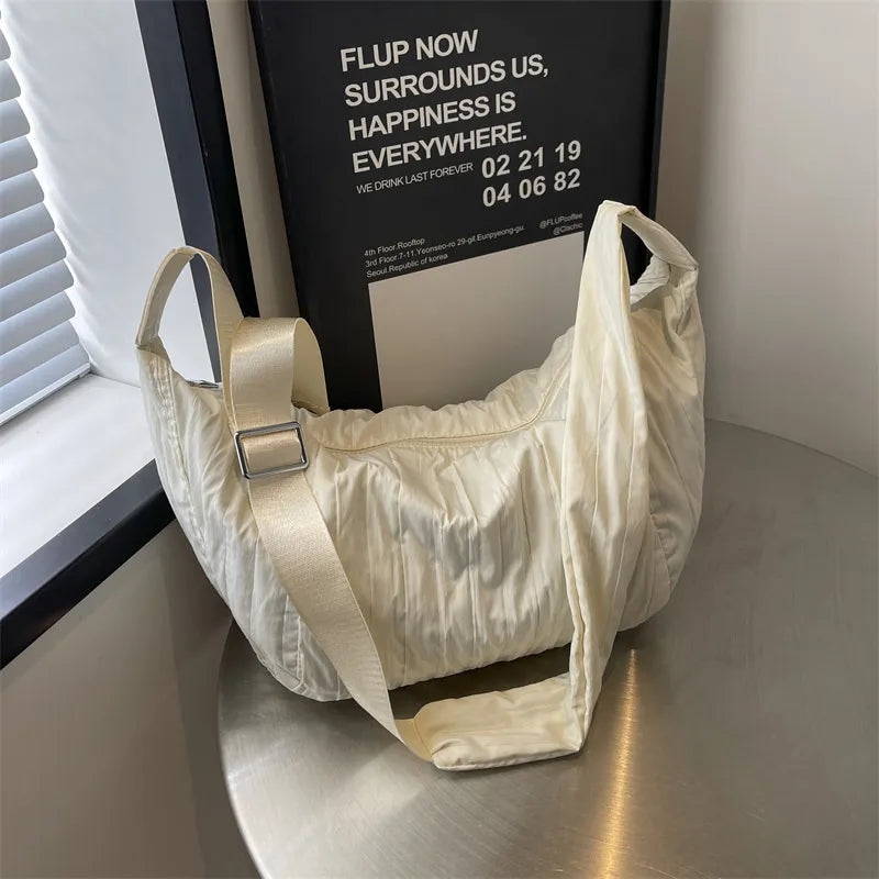 Pleated Dumpling Crossbody Bag - V.I.P Digital Presence