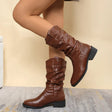 Pleated Pull-On Western Cowboy Boots - V.I.P Digital Presence