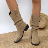 Pleated Pull-On Western Cowboy Boots - V.I.P Digital Presence