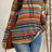 Plus Size Drawstring Printed Mock Neck Long Sleeve Top - V.I.P Digital Presence