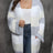 Plus Size Open Front Long Sleeve Cardigan - V.I.P Digital Presence