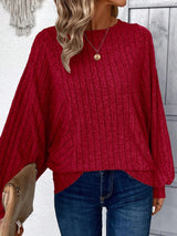 Plus Size Round Neck Batwing Sleeve T-Shirt - V.I.P Digital Presence