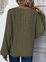 Plus Size Round Neck Batwing Sleeve T-Shirt - V.I.P Digital Presence