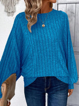 Plus Size Round Neck Batwing Sleeve T-Shirt - V.I.P Digital Presence