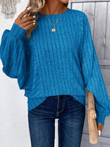Plus Size Round Neck Batwing Sleeve T-Shirt - V.I.P Digital Presence