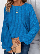 Plus Size Round Neck Batwing Sleeve T-Shirt - V.I.P Digital Presence