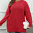 Plus Size Round Neck Long Sleeve Sweater - V.I.P Digital Presence
