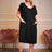 Plus Size Round Neck Short Sleeve Lounge Dress - V.I.P Digital Presence
