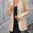 Pocketed Button Up Collared Neck Blazer - V.I.P Digital Presence