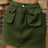 Pocketed Elastic Waist Denim Skirt - V.I.P Digital Presence