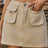 Pocketed Elastic Waist Denim Skirt - V.I.P Digital Presence