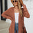 Pocketed Open Front Long Sleeve Cardigan - V.I.P Digital Presence