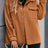 Pocketed Snap Down Dropped Shoulder Jacket - V.I.P Digital Presence
