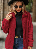 Pocketed Zip Up Jacket - V.I.P Digital Presence
