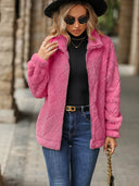 Pocketed Zip Up Jacket - V.I.P Digital Presence