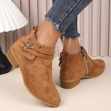 Point Toe Block Heel Boots - V.I.P Digital Presence