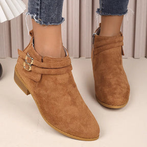 Point Toe Block Heel Boots - V.I.P Digital Presence