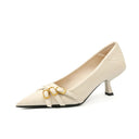 Point Toe Low Heel Pumps - V.I.P Digital Presence