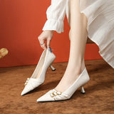 Point Toe Low Heel Pumps - V.I.P Digital Presence