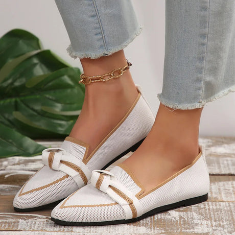 Point Toe Mesh Flat Slip-Ons - V.I.P Digital Presence