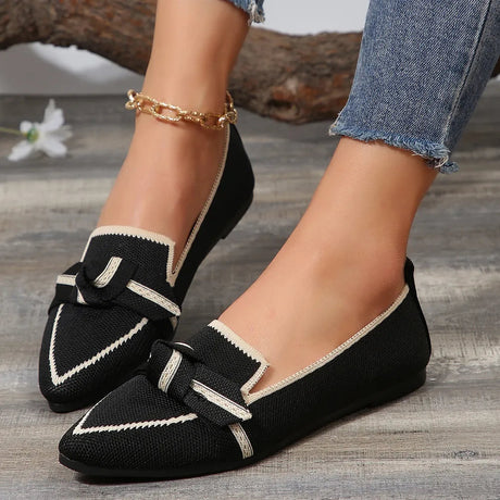Point Toe Mesh Flat Slip-Ons - V.I.P Digital Presence