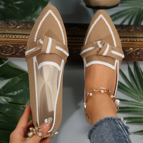 Point Toe Mesh Flat Slip-Ons - V.I.P Digital Presence