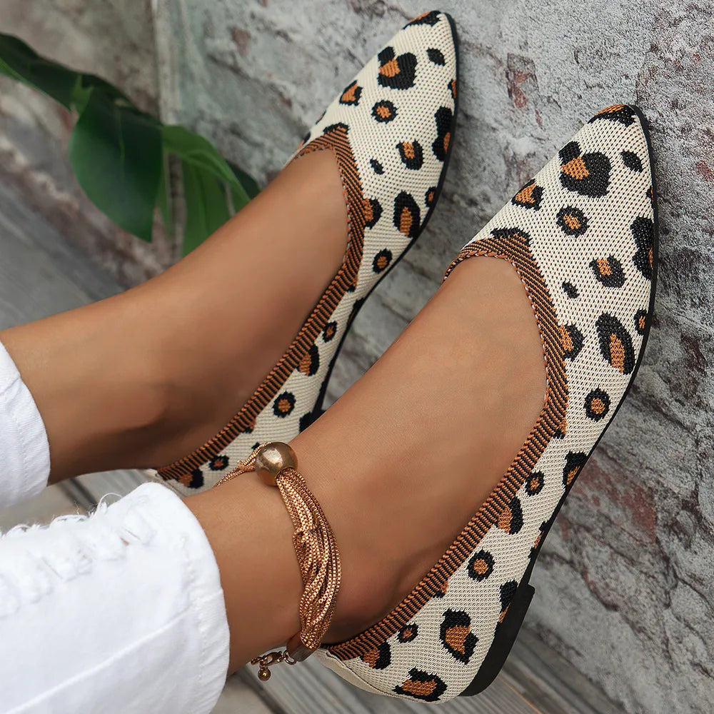 Point Toe Mesh Flat Slip-Ons - V.I.P Digital Presence