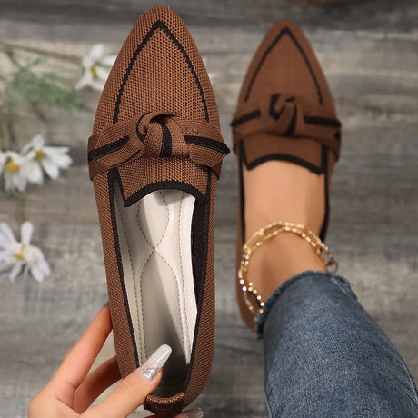 Point Toe Mesh Flat Slip-Ons - V.I.P Digital Presence