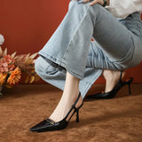 Point Toe Slingback Pumps - V.I.P Digital Presence