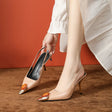 Point Toe Stiletto Slingback Pumps - V.I.P Digital Presence