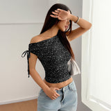 Polka dot sleeveless vest women's T-shirt - V.I.P Digital Presence