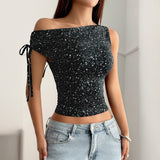 Polka dot sleeveless vest women's T-shirt - V.I.P Digital Presence