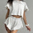 Printed Round Neck Top and Shorts Set - V.I.P Digital Presence