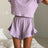 Printed Round Neck Top and Shorts Set - V.I.P Digital Presence