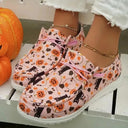 Printed Round Toe Flat Slip-Ons - V.I.P Digital Presence