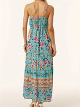 Printed Scoop Neck Dress - V.I.P Digital Presence