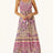 Printed Scoop Neck Dress - V.I.P Digital Presence