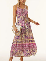 Printed Scoop Neck Dress - V.I.P Digital Presence