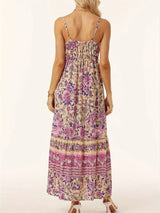 Printed Scoop Neck Dress - V.I.P Digital Presence