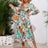 Printed Surplice Long Sleeve Midi Dress - V.I.P Digital Presence