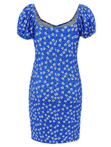 Printed V-Neck Short Sleeve Mini Dress - V.I.P Digital Presence