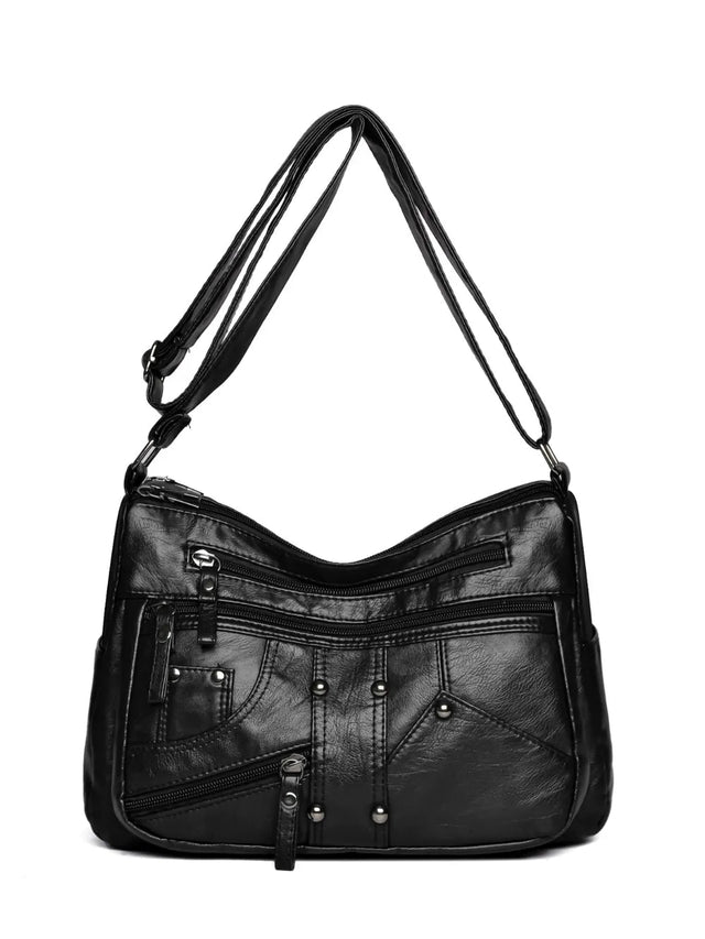 PU Leather Adjustable Strap Shoulder Bag - V.I.P Digital Presence
